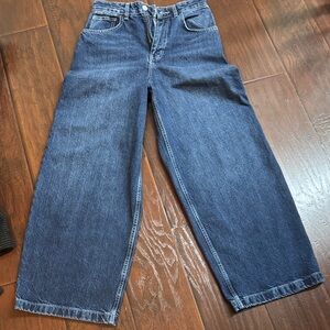 Zara Relaxed Fit Dark Blue Jeans